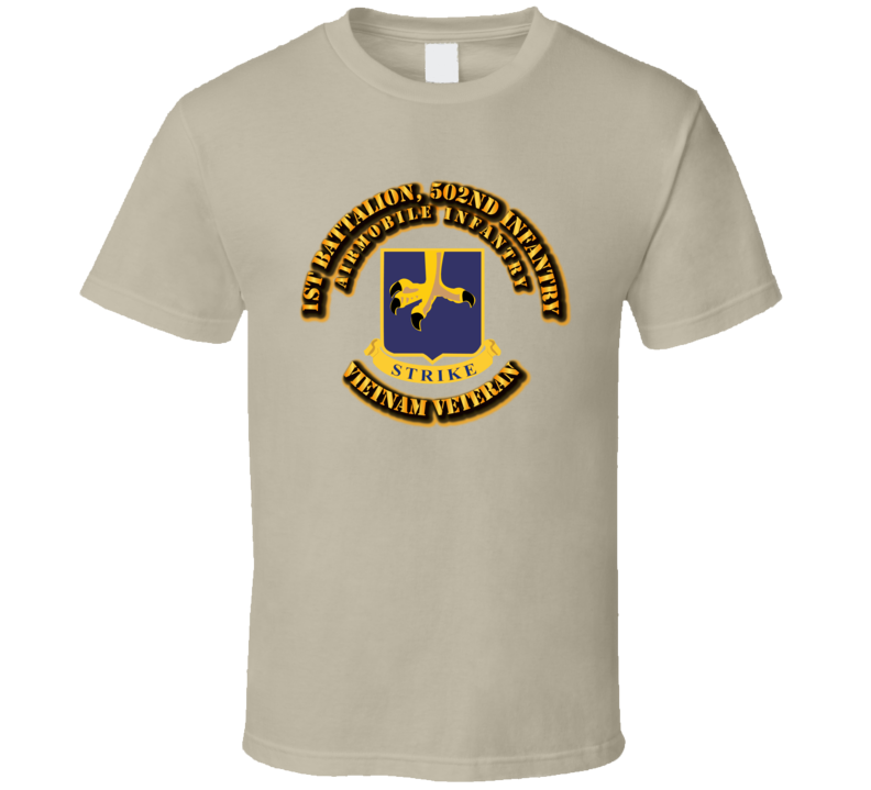 1st Battalion, 502nd Infantry (Airmobile Infantry) Without Svc Ribbon T Shirt