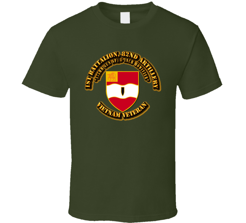 1st Battalion, 82nd Artillery (175mm Gun Sp)/8-inch) Without Svc Ribbon T Shirt