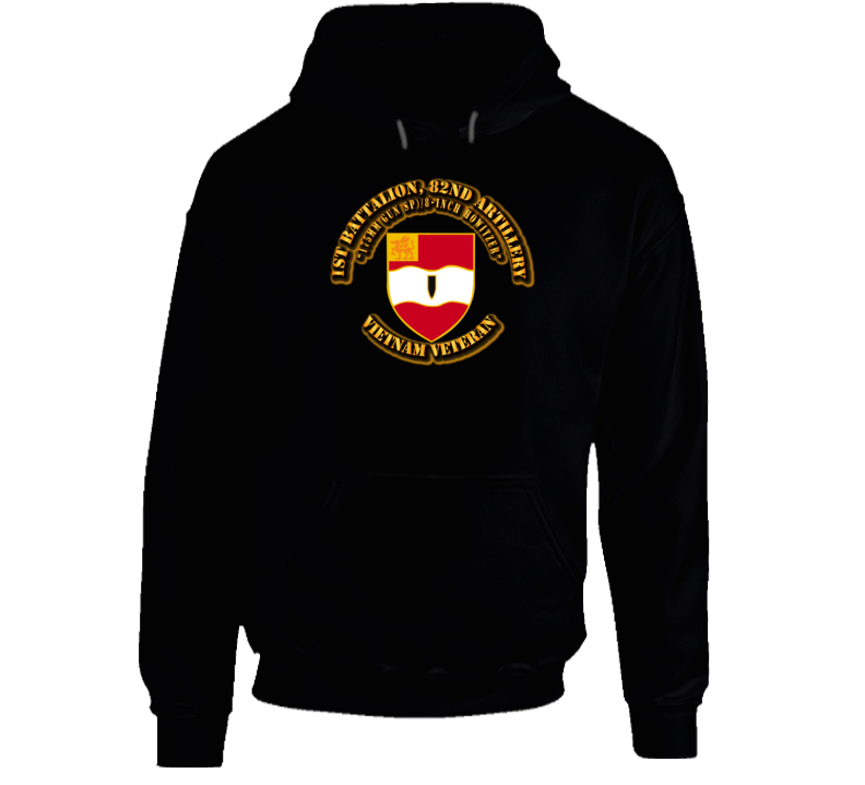 1st Battalion, 82nd Artillery (175mm Gun Sp)/8-inch) Without Svc Ribbon Hoodie