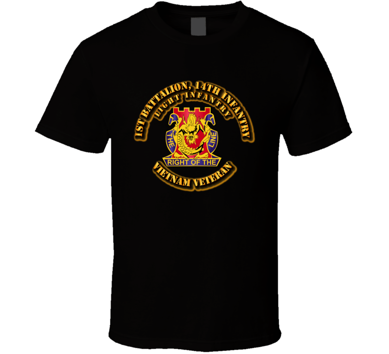 1st Battalion, 14th Infantry (Light Infantry) Without Svc Ribbon T Shirt