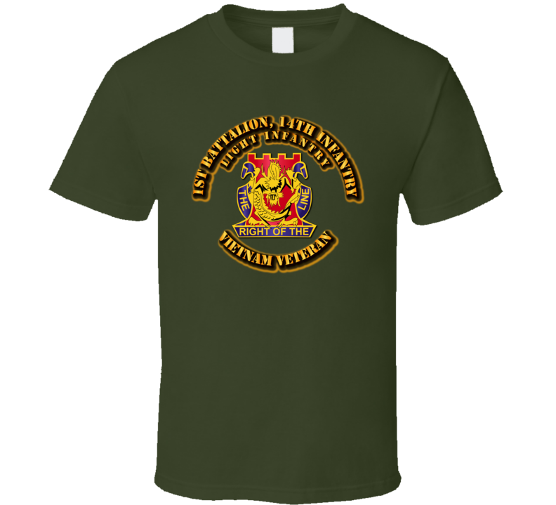 1st Battalion, 14th Infantry (Light Infantry) Without Svc Ribbon T Shirt