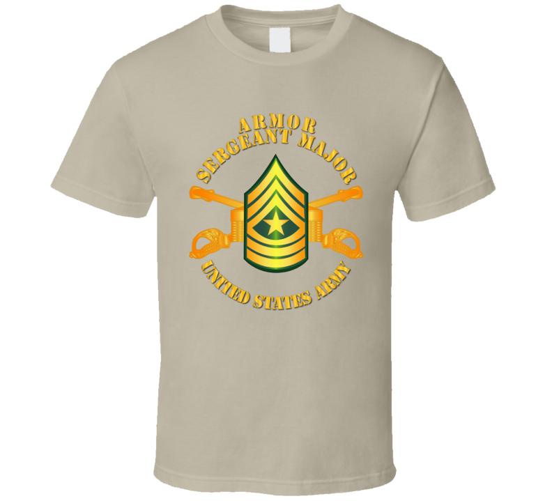 Armor - Enlisted - Sergeant Major - Sgm T Shirt