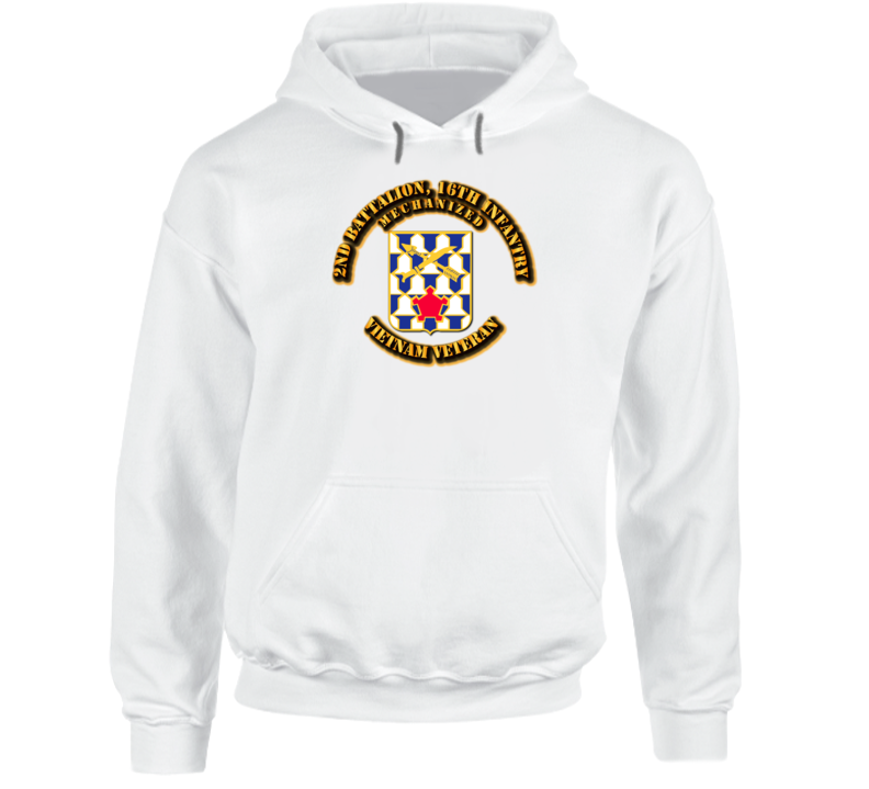 2nd Battalion, 16th Infantry (Mechanized) Without Svc Ribbon Hoodie