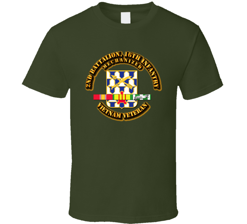 2nd Battalion, 16th Infantry (Mechanized) With Svc Ribbon T Shirt