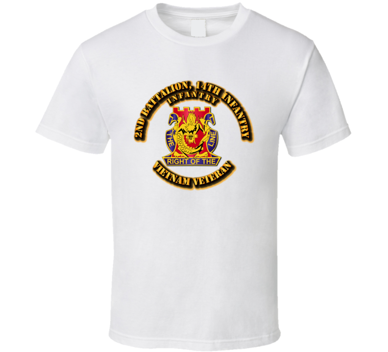 2nd Battalion, 14th Infantry (Infantry) Without Svc Ribbon T Shirt