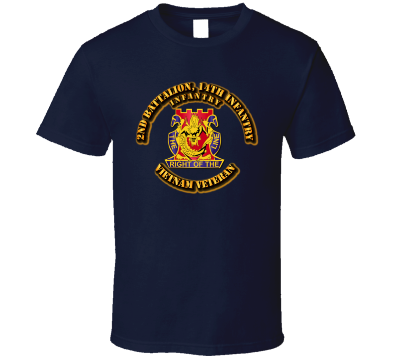 2nd Battalion, 14th Infantry (Infantry) Without Svc Ribbon T Shirt