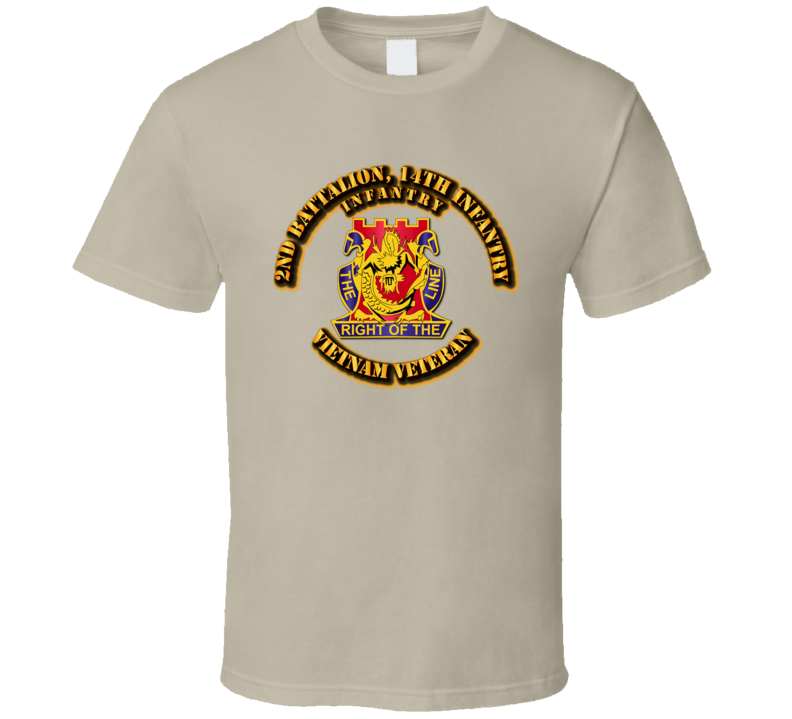 2nd Battalion, 14th Infantry (Infantry) Without Svc Ribbon T Shirt