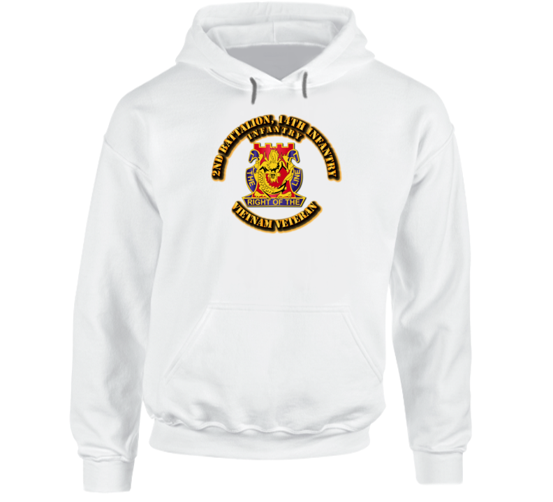 2nd Battalion, 14th Infantry (Infantry) Without Svc Ribbon Hoodie