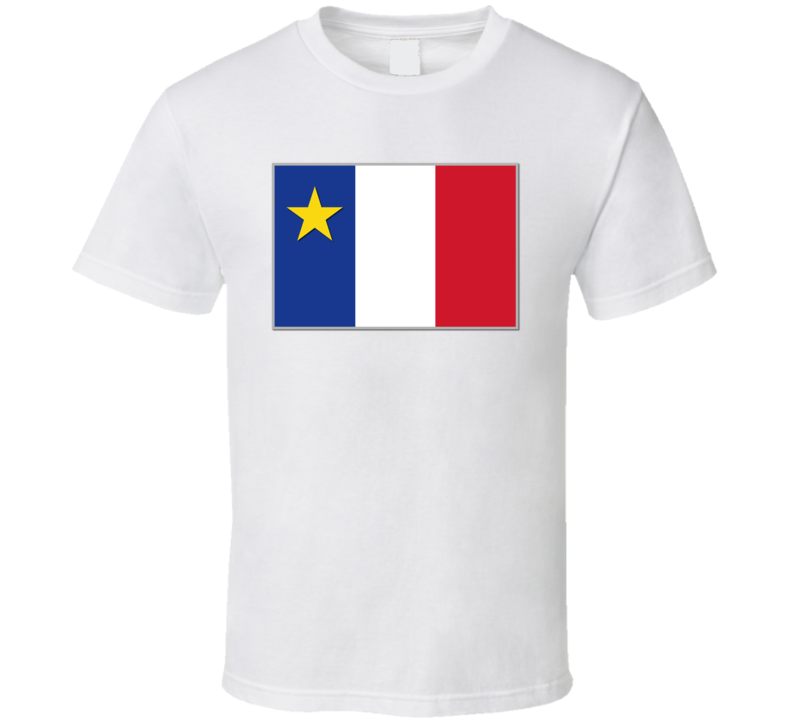 Flag Of Acadia T Shirt