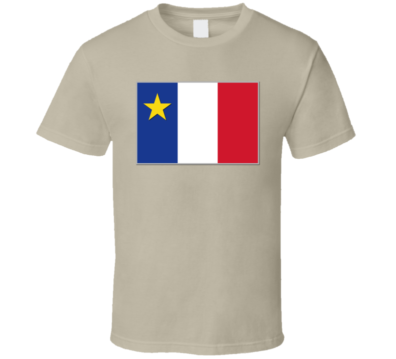 Flag Of Acadia T Shirt