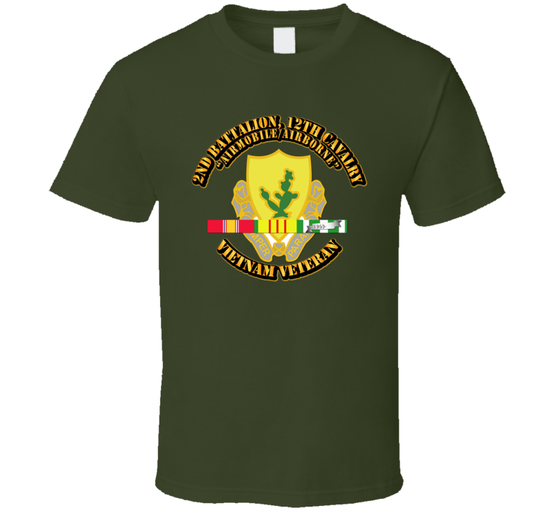 2nd Battalion, 12th Cavalry (Airmobile/airborne) With Svc T Shirt