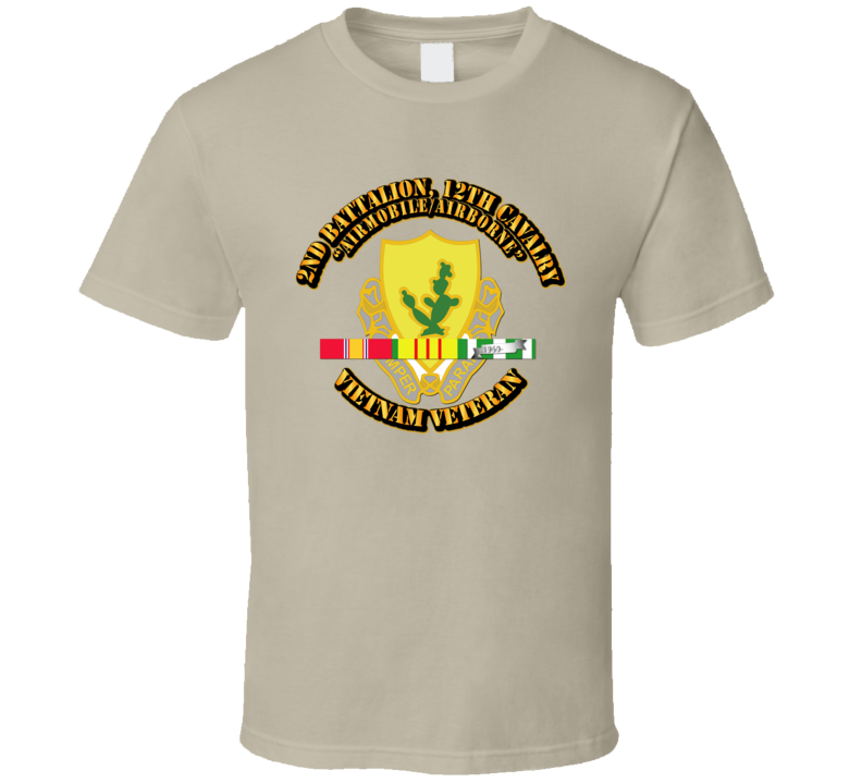 2nd Battalion, 12th Cavalry (Airmobile/airborne) With Svc T Shirt