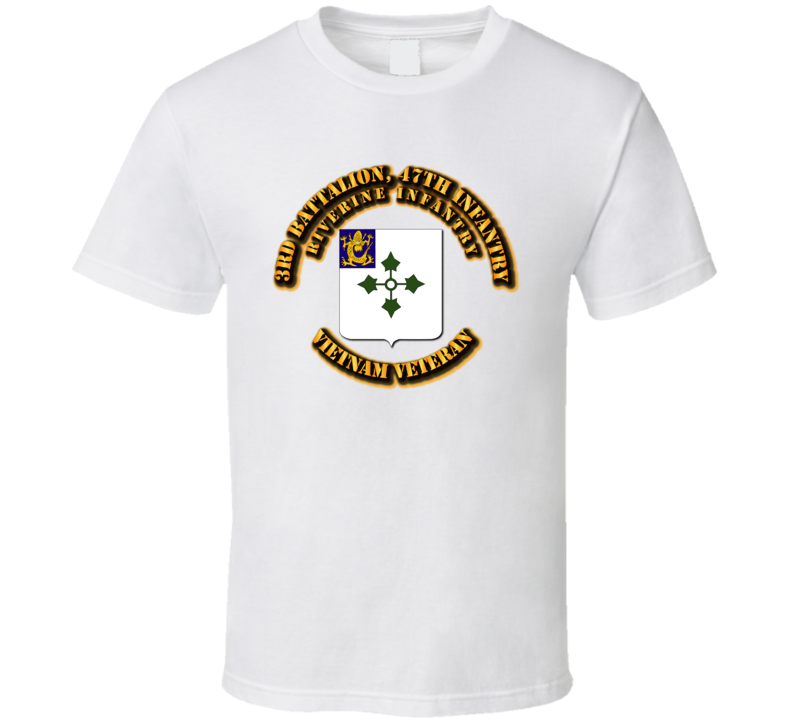 3rd Battalion, 47th Infantry (Riverine Infantry) Without Svc Ribbon T Shirt