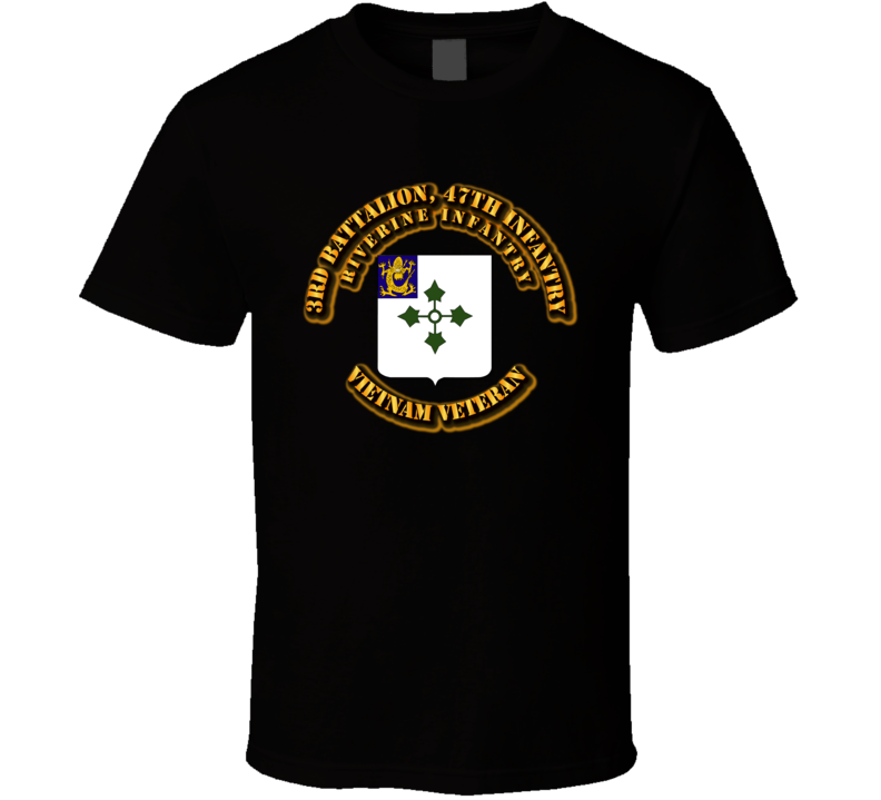 3rd Battalion, 47th Infantry (Riverine Infantry) Without Svc Ribbon T Shirt