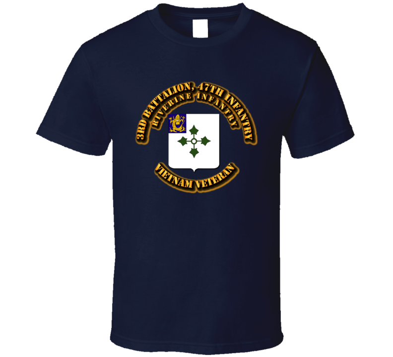 3rd Battalion, 47th Infantry (Riverine Infantry) Without Svc Ribbon T Shirt