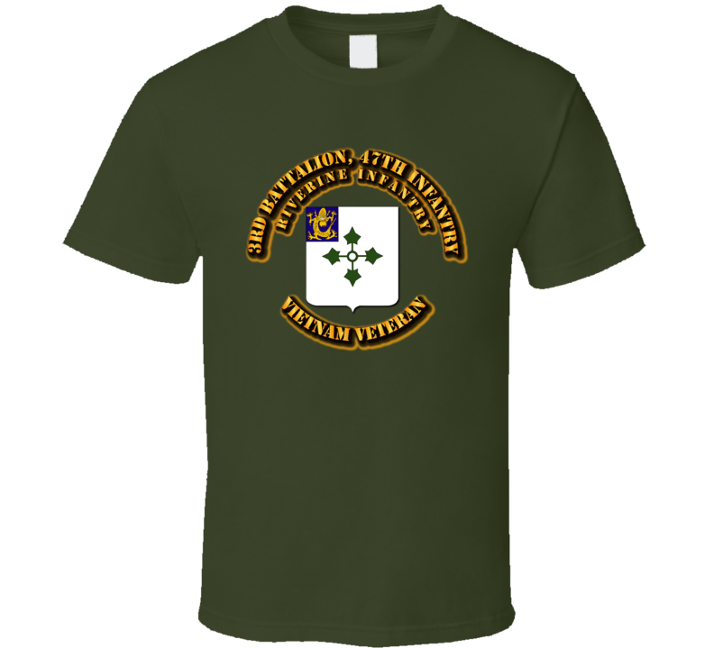3rd Battalion, 47th Infantry (Riverine Infantry) Without Svc Ribbon T Shirt