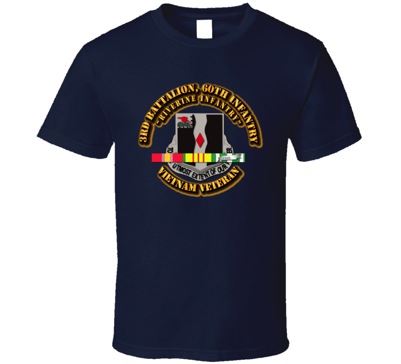 3rd Battalion, 60th Infantry (Riverine Infantry) With Svc Ribbon T Shirt