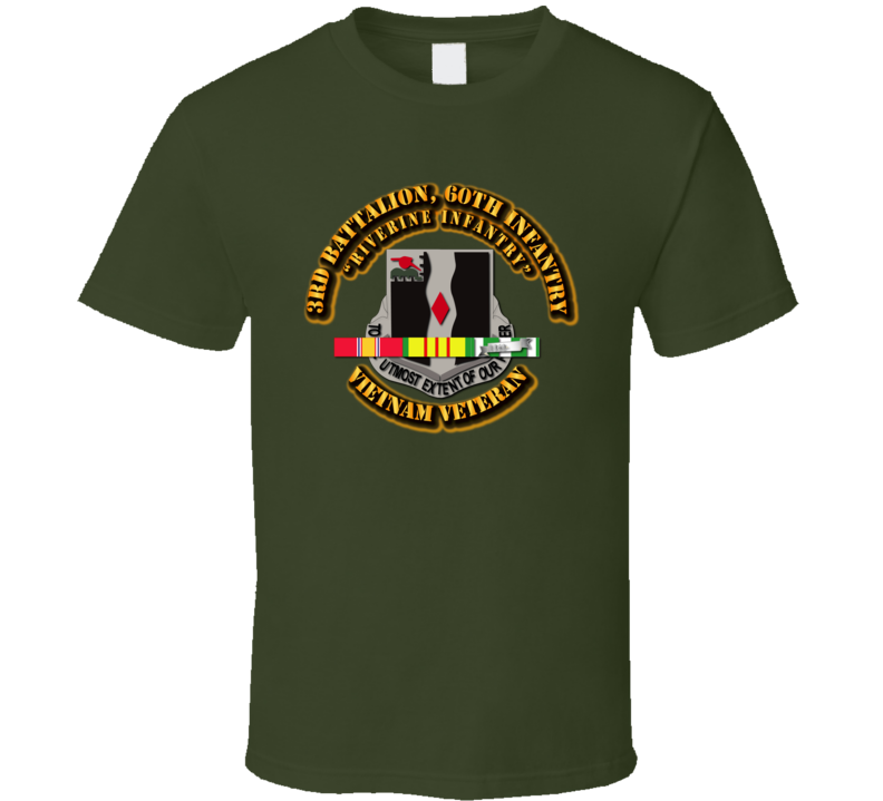 3rd Battalion, 60th Infantry (Riverine Infantry) With Svc Ribbon T Shirt