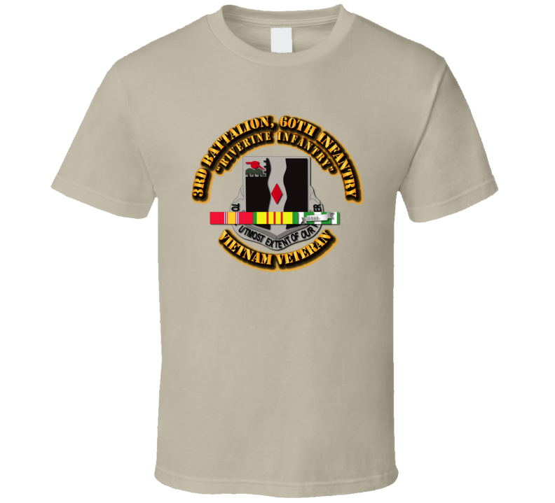 3rd Battalion, 60th Infantry (Riverine Infantry) With Svc Ribbon T Shirt