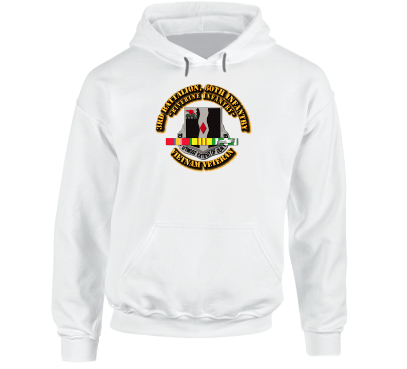 3rd Battalion, 60th Infantry (Riverine Infantry) With Svc Ribbon Hoodie