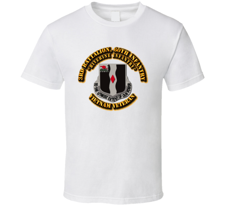 3rd Battalion, 60th Infantry (Riverine Infantry) Without Svc Ribbon T Shirt