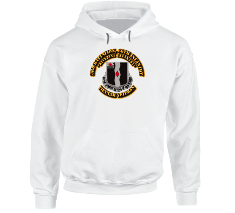 3rd Battalion, 60th Infantry (Riverine Infantry) Without Svc Ribbon Hoodie