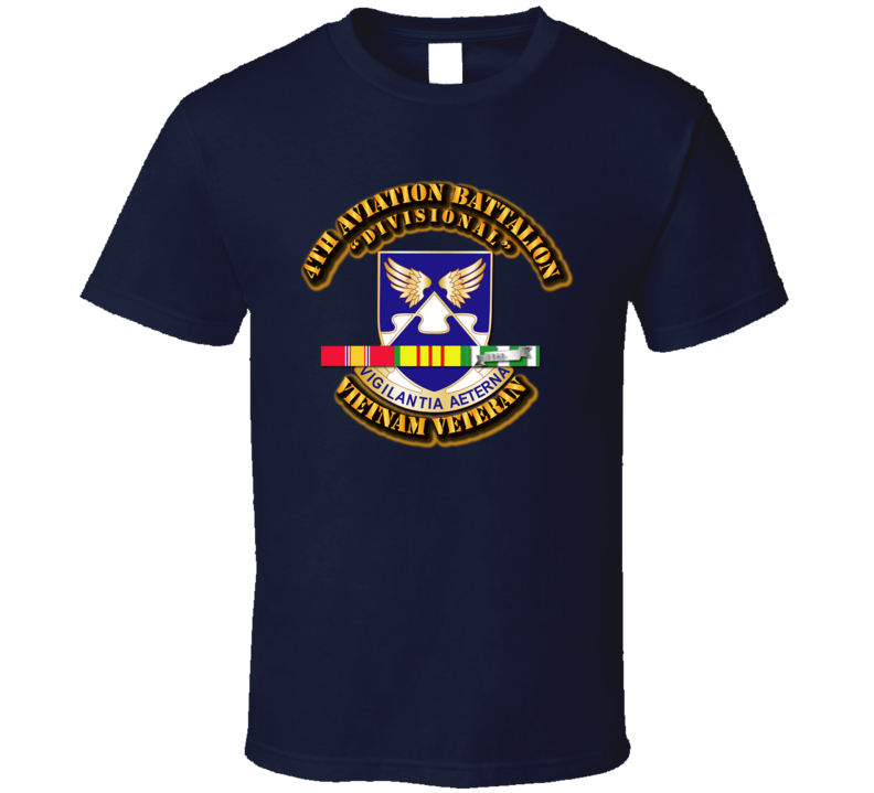4th Aviation Battalion (Divisional) With Svc Ribbon T Shirt