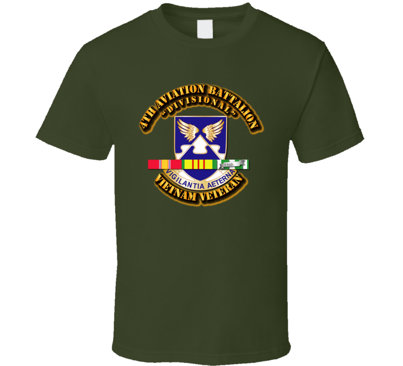 4th Aviation Battalion (Divisional) With Svc Ribbon T Shirt