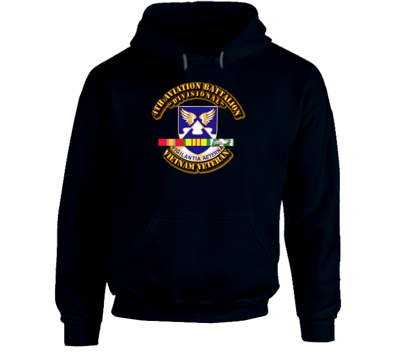 4th Aviation Battalion (Divisional) With Svc Ribbon Hoodie