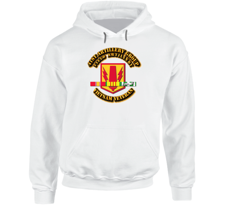 41st Artillery Group With Svc Ribbon Hoodie