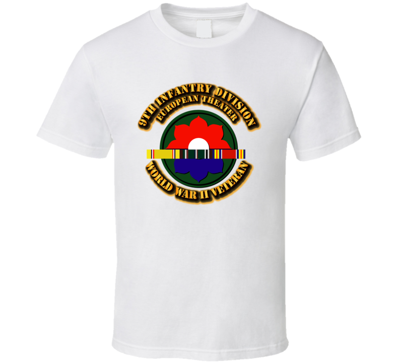 Army - Ssi - 9th Infantry Division - Europe - Wwii T Shirt