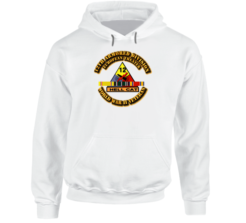 Army - Ssi - 12th Armored Division - Europe - Wwii Hoodie