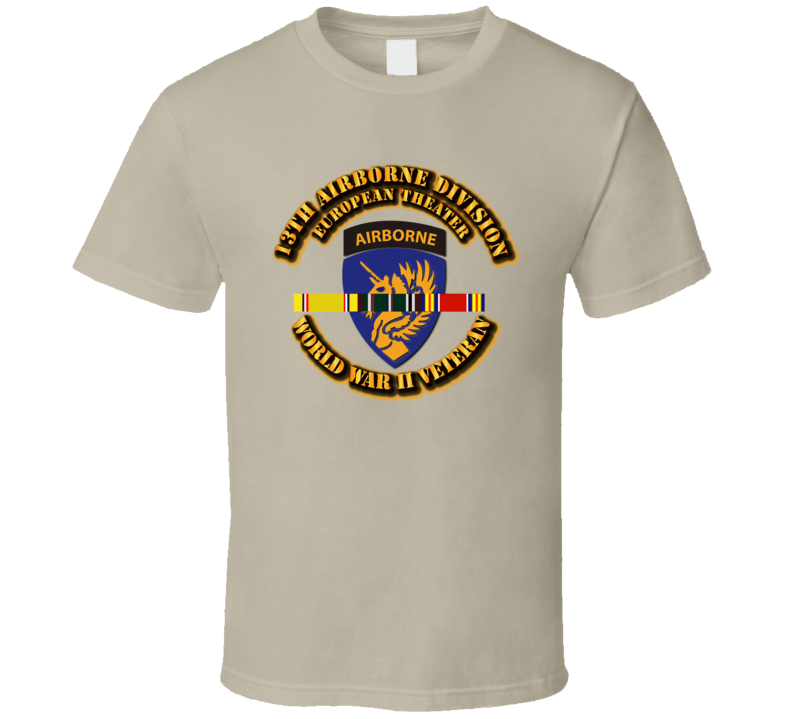 Army - Ssi - 13th  Airborne Division - Europe - Wwii T Shirt