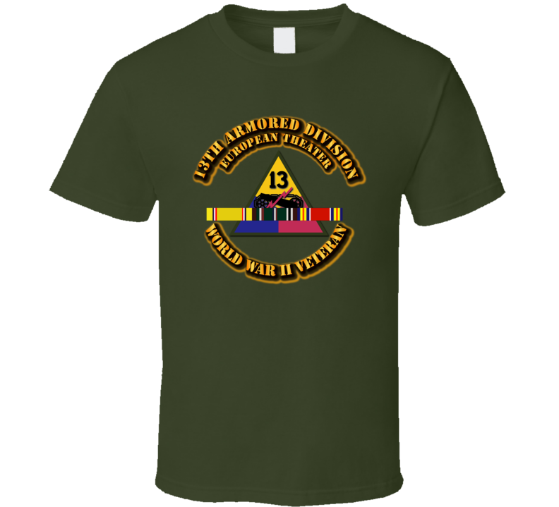 Army - Ssi - 13th Armored Division - Europe - Wwii T Shirt