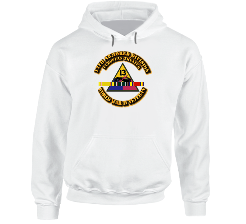 Army - Ssi - 13th Armored Division - Europe - Wwii Hoodie