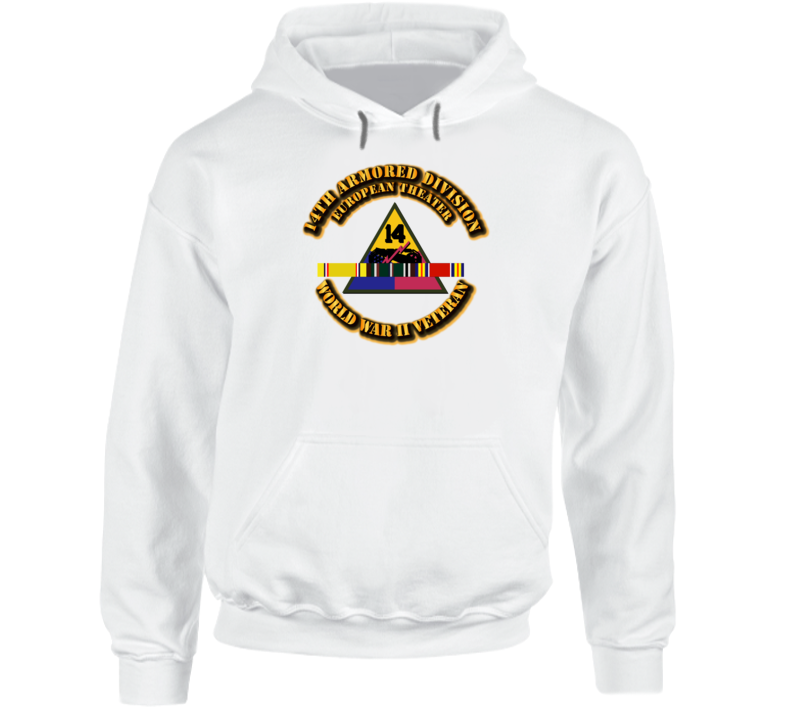 Army - Ssi - 14th Armored Division - Europe - Wwii Hoodie