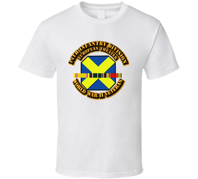 Army - Ssi - 14th Infantry Division - Europe- Wwii T Shirt