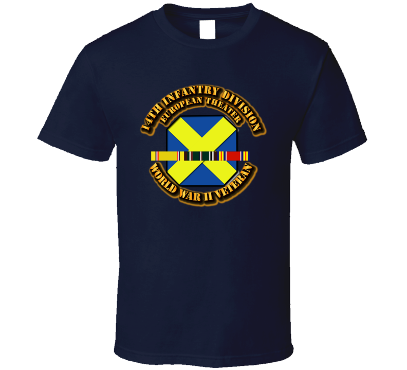 Army - Ssi - 14th Infantry Division - Europe- Wwii T Shirt