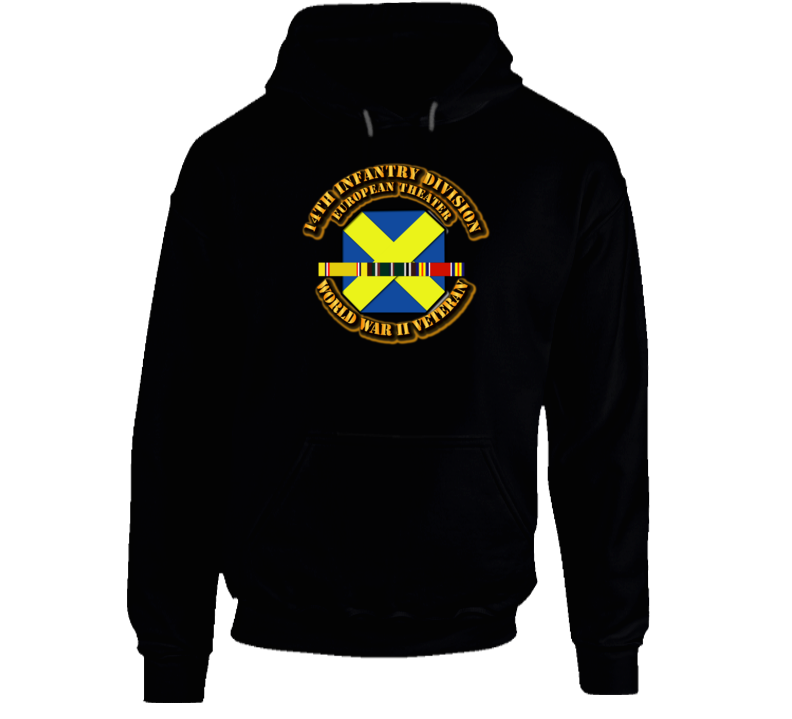 Army - Ssi - 14th Infantry Division - Europe- Wwii Hoodie