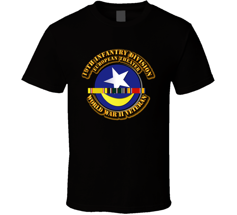 Army - Ssi - 19th Infantry Division - Europe- Wwii T Shirt