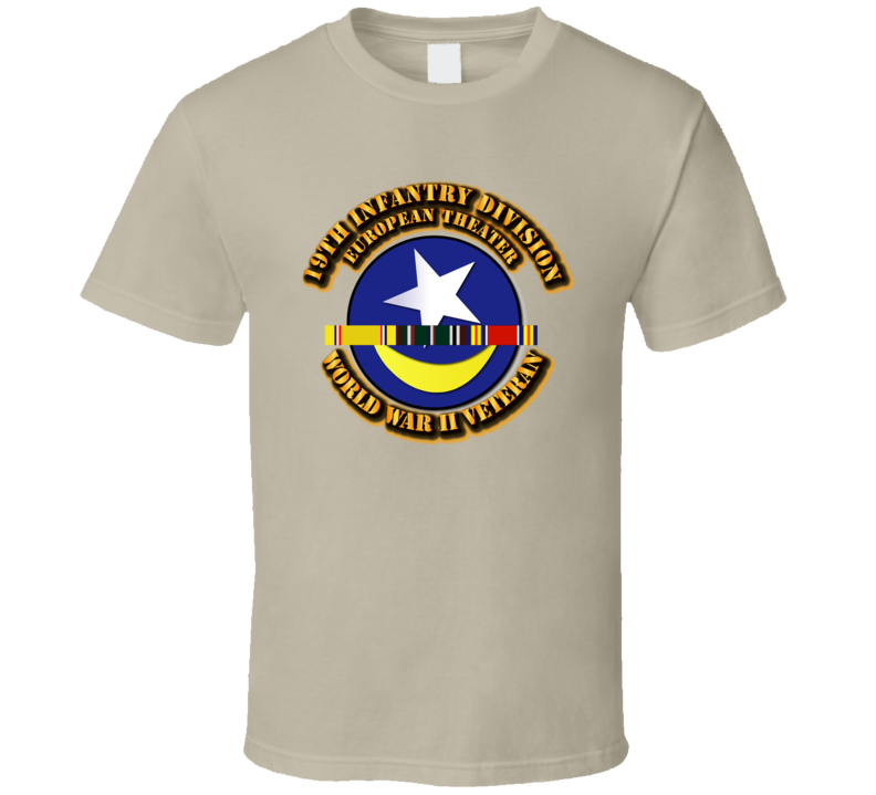 Army - Ssi - 19th Infantry Division - Europe- Wwii T Shirt