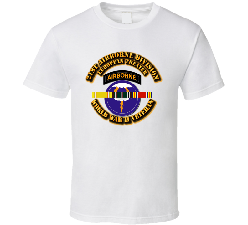 Army - Ssi - 21st Airborne Division - Europe - Wwi T Shirt