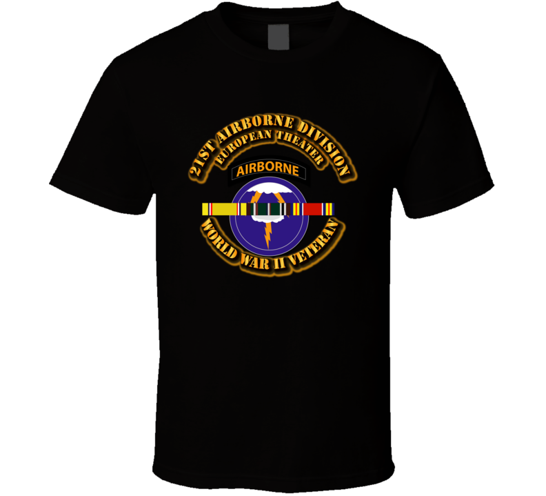 Army - Ssi - 21st Airborne Division - Europe - Wwi T Shirt