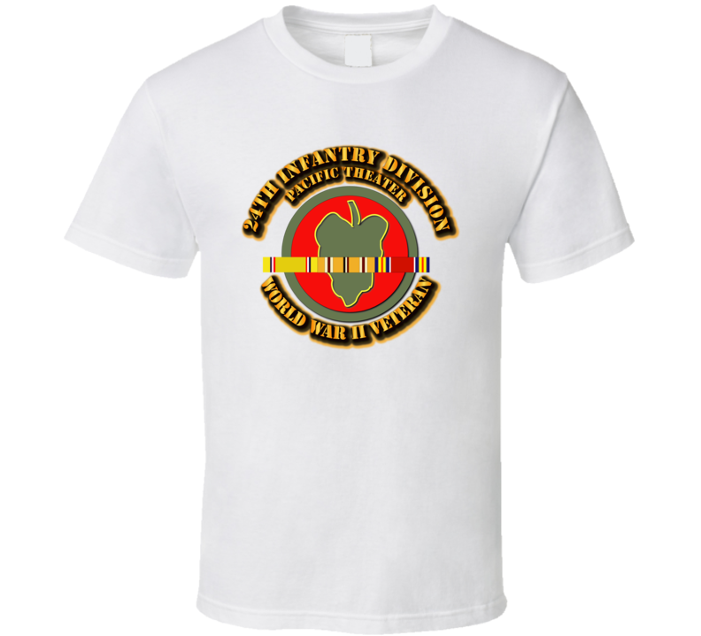 Army - Ssi - 24th Infantry Division - Pacific - Wwii T Shirt