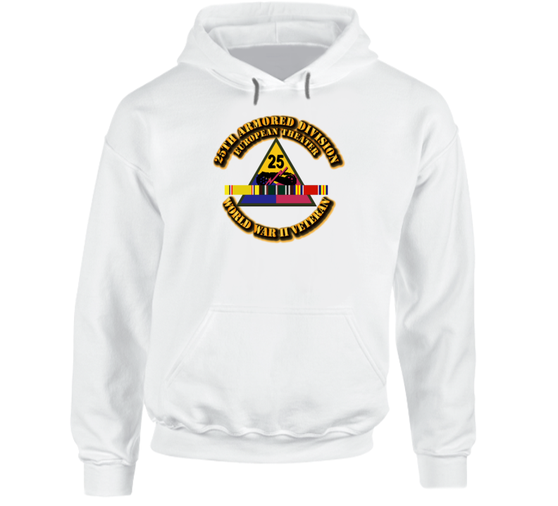 Army - Ssi - 25th Armored Division - Europe - Wwii Hoodie