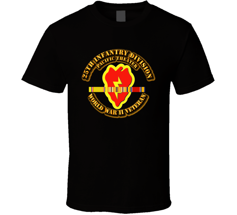 Army - Ssi - 25th Infantry Division - Pacific - Wwii T Shirt