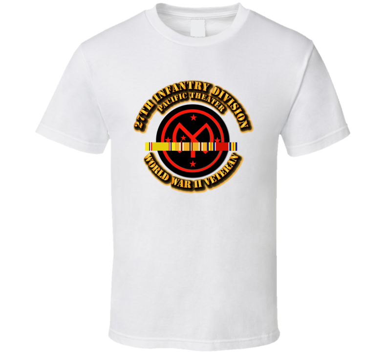 Army - Ssi - 27th Infantry Division - Pacific - Wwii T Shirt