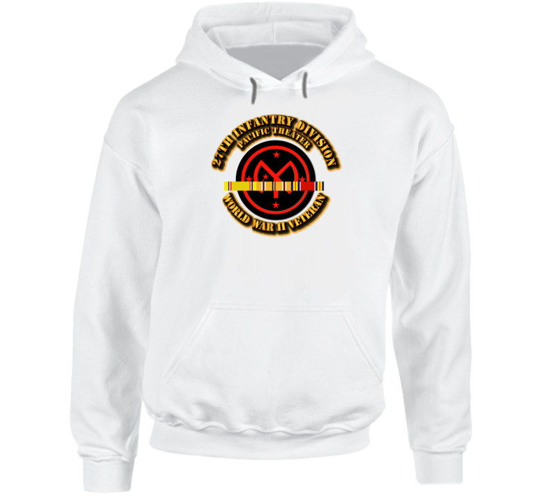 Army - Ssi - 27th Infantry Division - Pacific - Wwii Hoodie