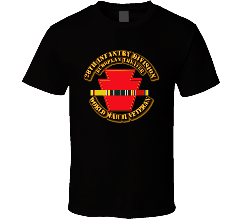 Army - Ssi - 28th Infantry Division - Europe- Wwii T Shirt
