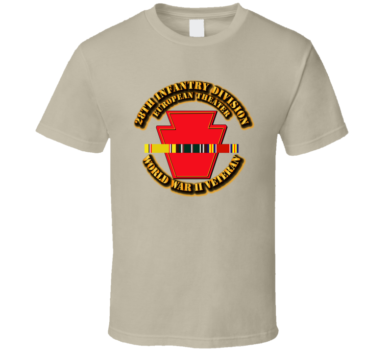Army - Ssi - 28th Infantry Division - Europe- Wwii T Shirt
